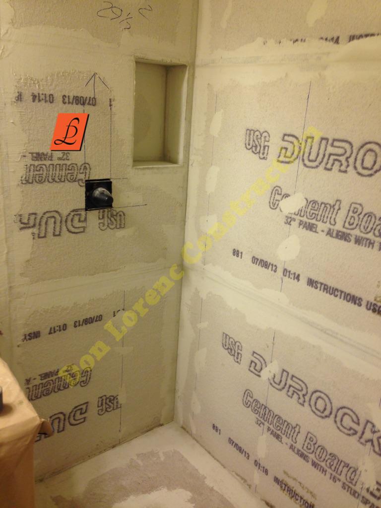 Shower Step By Step Don Lorenc Construction Services Kitchen Remodeling Contractors