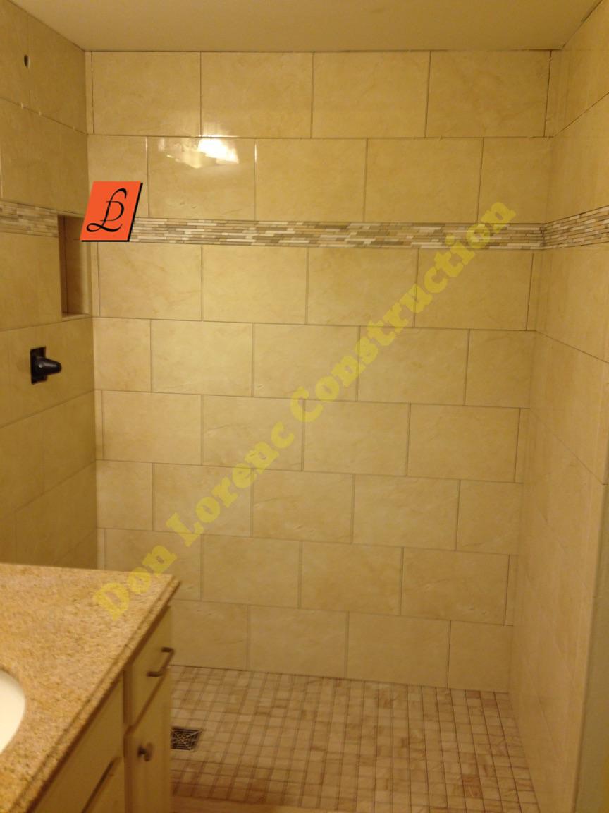 Shower Step By Step Don Lorenc Construction Services Kitchen Remodeling Contractors